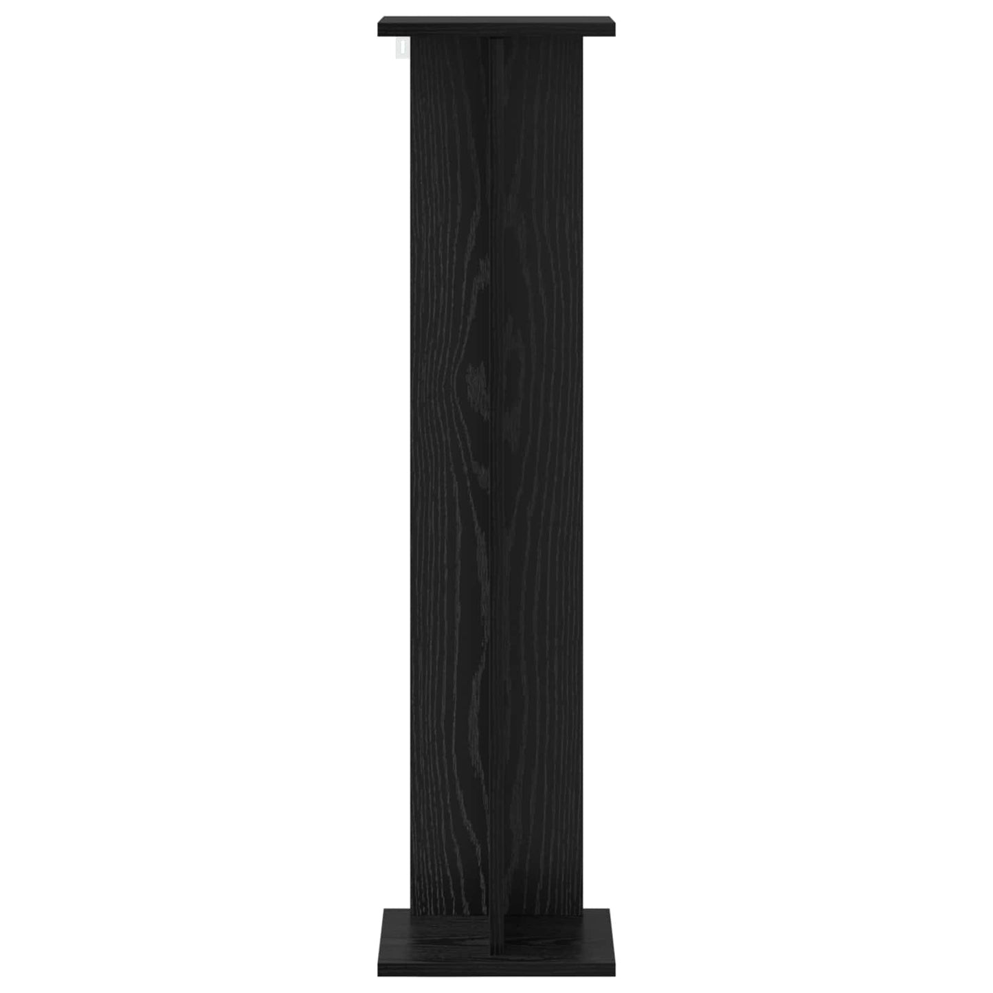 vidaXL Plant Stand 2 pcs Black Oak 25 x 25.5 x 100.5 cm
