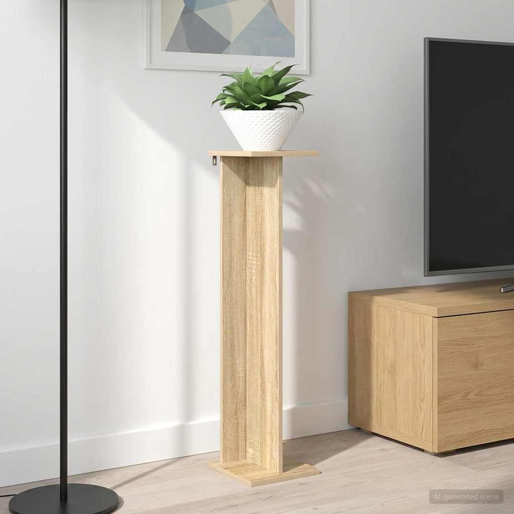vidaXL Plant Stand Sonoma Oak 25 x 25.5 x 100.5 cm Engineered Wood