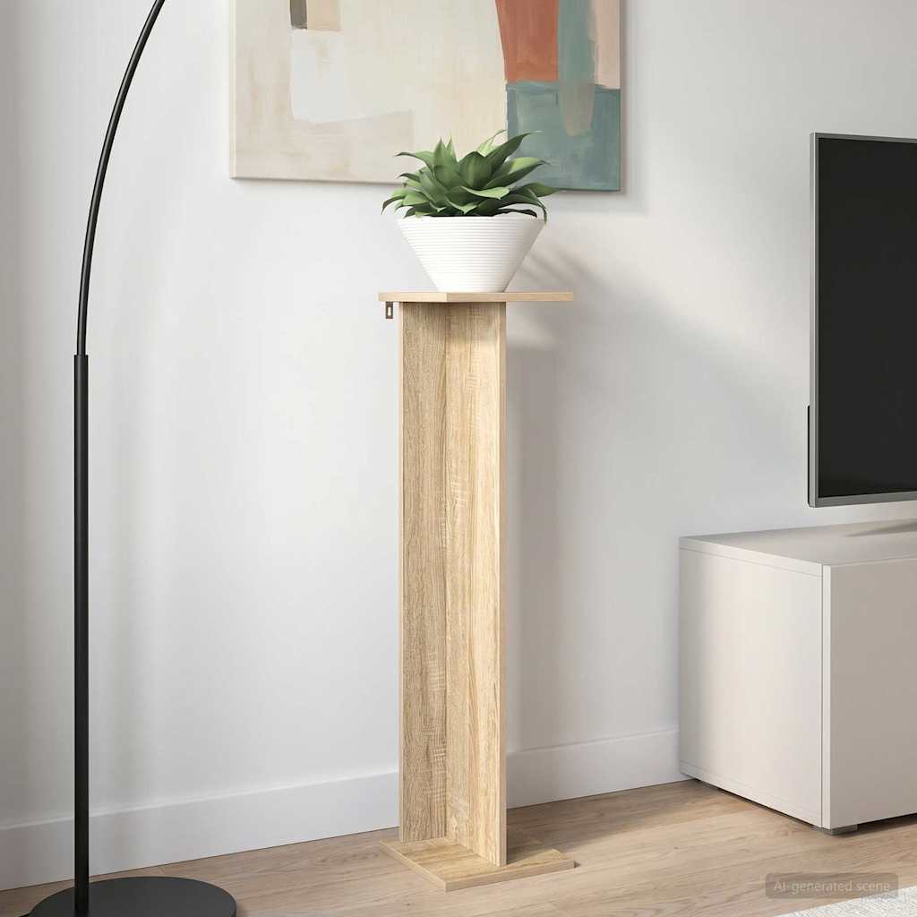 vidaXL Plant Stand 2 pcs Sonoma Oak 25 x 25.5 x 100.5 cm