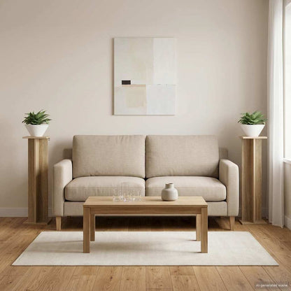 vidaXL Plant Stand 2 pcs Sonoma Oak 25 x 25.5 x 100.5 cm