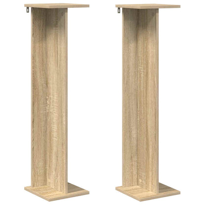 vidaXL Plant Stand 2 pcs Sonoma Oak 25 x 25.5 x 100.5 cm