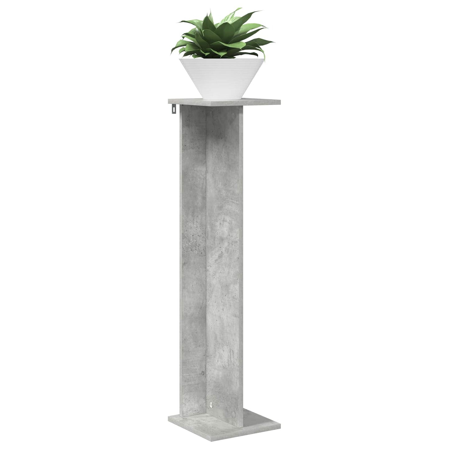 vidaXL Plant Stand Concrete Grey 25 x 25.5 x 100.5 cm Engineered Wood