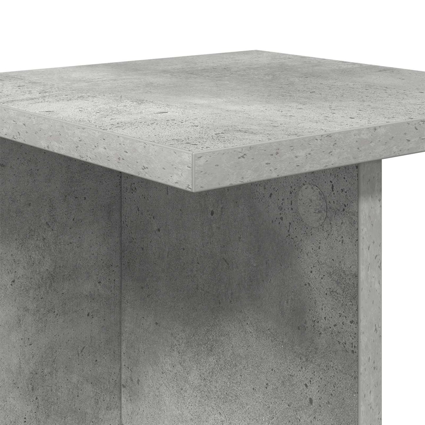 vidaXL Plant Stand 2 pcs Concrete Grey 25 x 25.5 x 100.5 cm