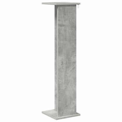 vidaXL Plant Stand 2 pcs Concrete Grey 25 x 25.5 x 100.5 cm