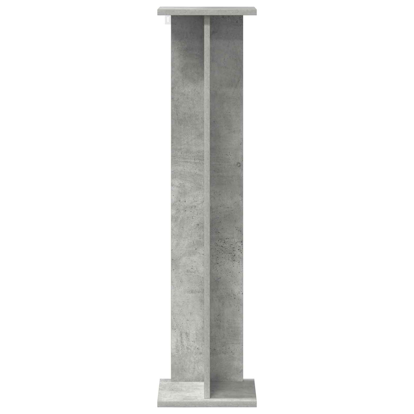 vidaXL Plant Stand 2 pcs Concrete Grey 25 x 25.5 x 100.5 cm