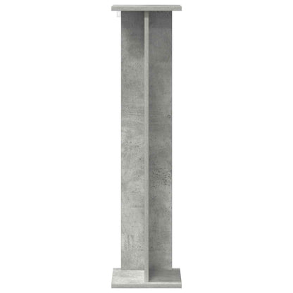 vidaXL Plant Stand 2 pcs Concrete Grey 25 x 25.5 x 100.5 cm