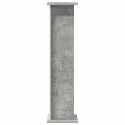 vidaXL Plant Stand 2 pcs Concrete Grey 25 x 25.5 x 100.5 cm