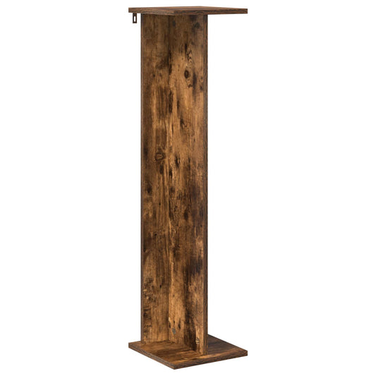 vidaXL Plant Stand Smoked Oak 25 x 25.5 x 100.5 cm Engineered Wood