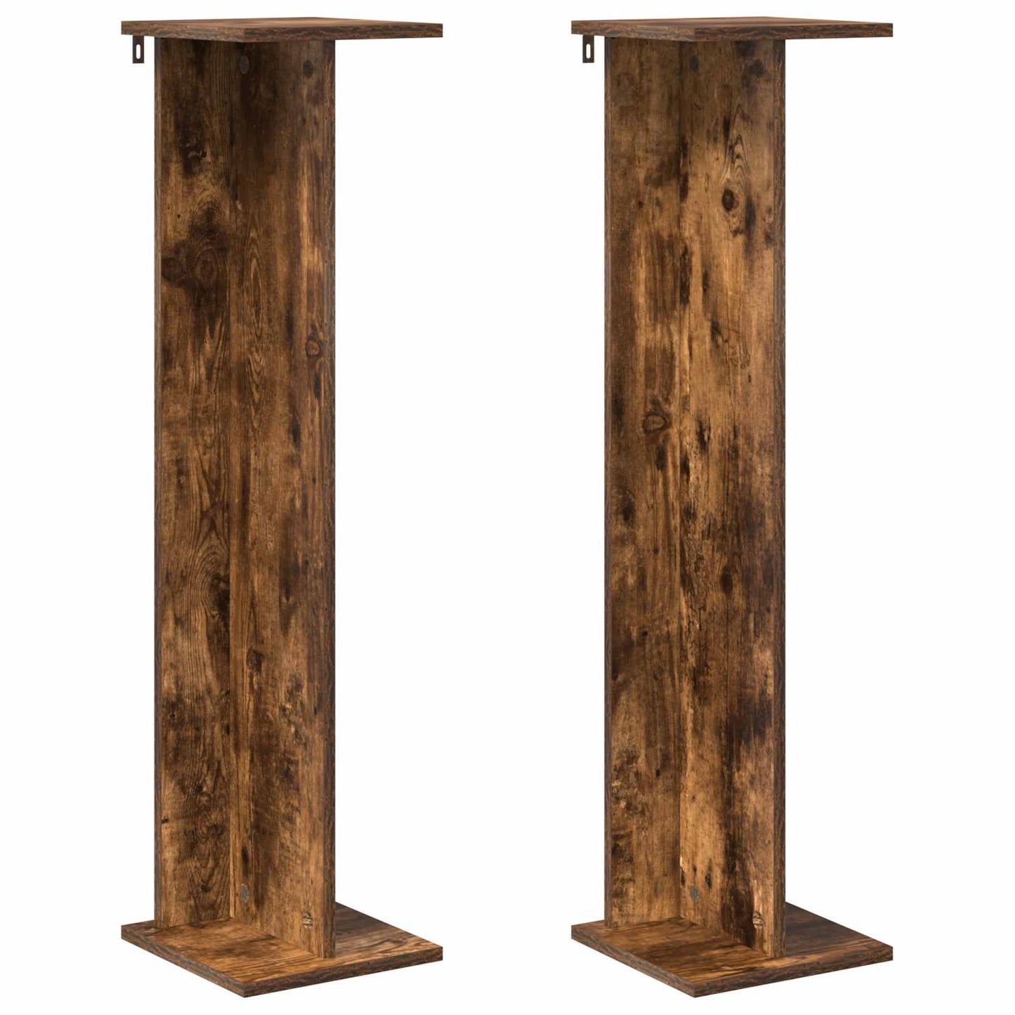 vidaXL Plant Stand 2 pcs Smoked Oak 25 x 25.5 x 100.5 cm
