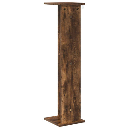 vidaXL Plant Stand 2 pcs Smoked Oak 25 x 25.5 x 100.5 cm