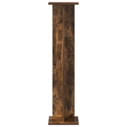 vidaXL Plant Stand 2 pcs Smoked Oak 25 x 25.5 x 100.5 cm