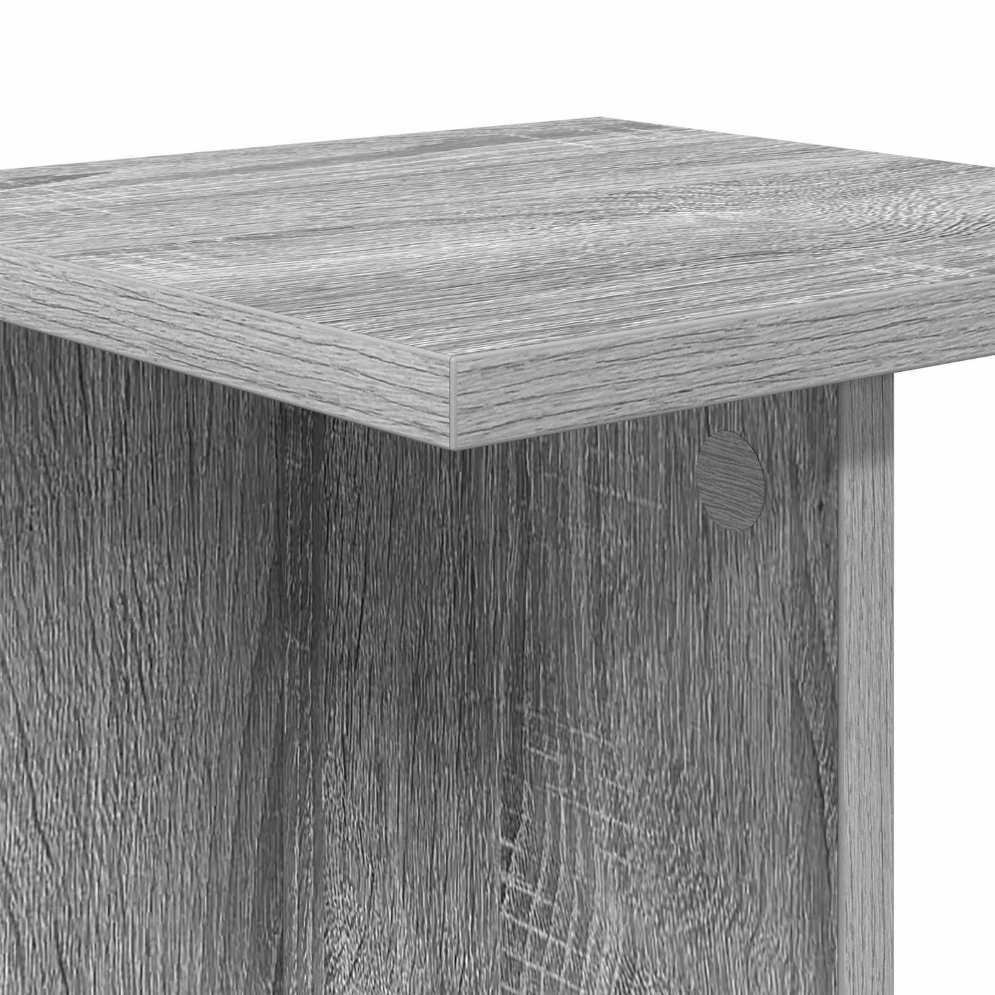 vidaXL Plant Stand Grey Sonoma 25 x 25.5 x 100.5 cm Engineered Wood