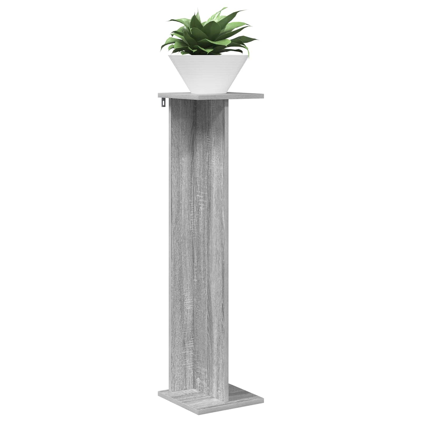 vidaXL Plant Stand Grey Sonoma 25 x 25.5 x 100.5 cm Engineered Wood