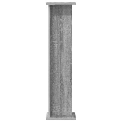 vidaXL Plant Stand Grey Sonoma 25 x 25.5 x 100.5 cm Engineered Wood