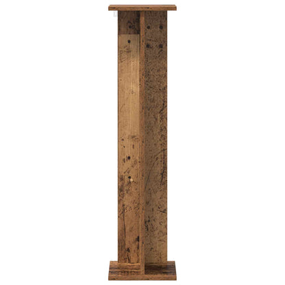 vidaXL Plant Stand Old Wood 25 x 25.5 x 100.5 cm Engineered Wood