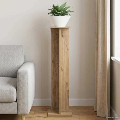 vidaXL Plant Stand Artisan Oak 25 x 25.5 x 100.5 cm Engineered Wood