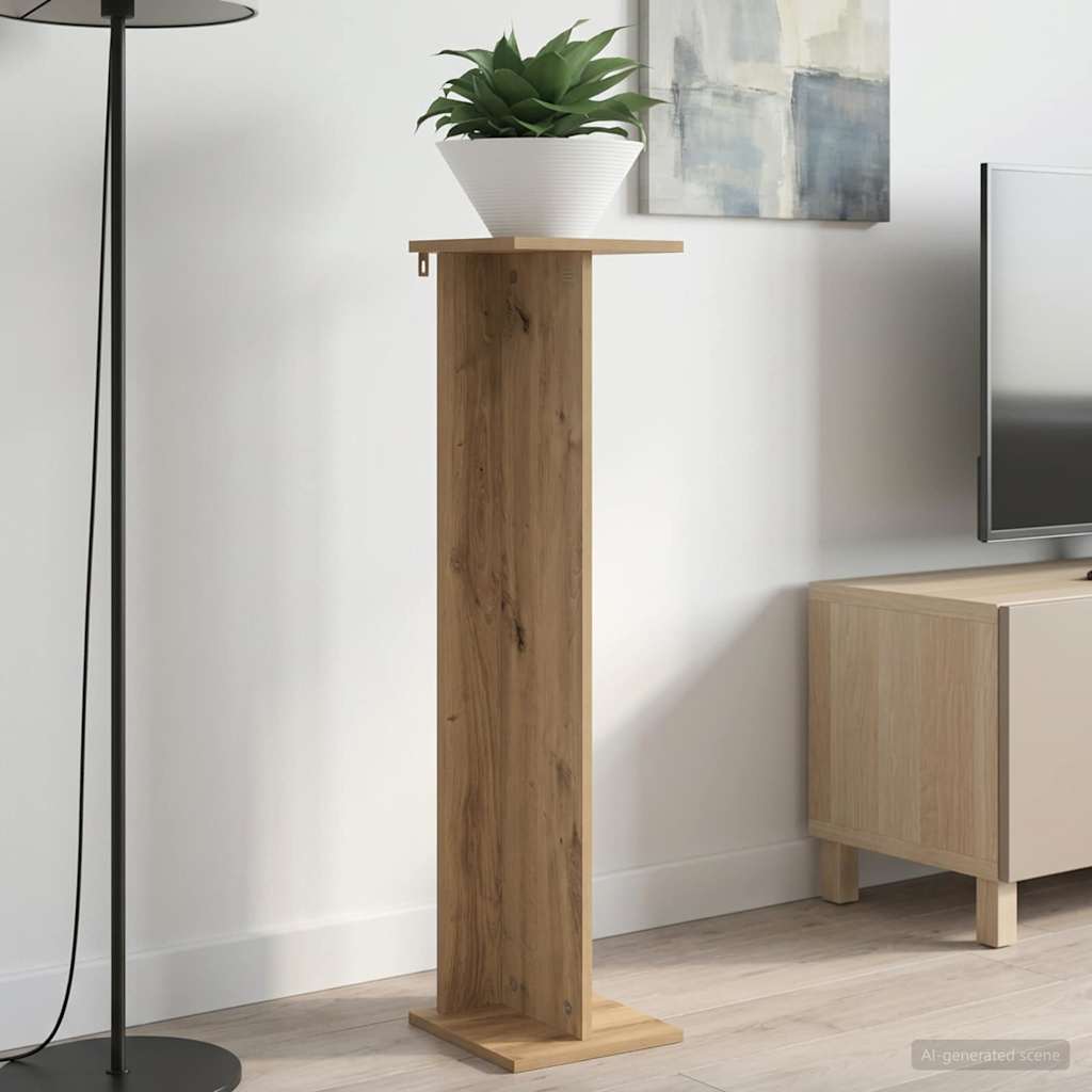vidaXL Plant Stand 2 pcs Artisan Oak 25 x 25.5 x 100.5 cm