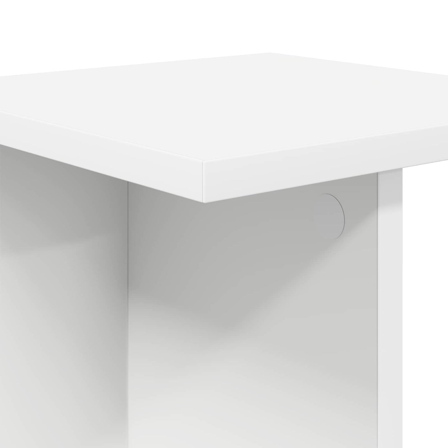 vidaXL Plant Stand White 25 x 25.5 x 80.5 cm Engineered Wood