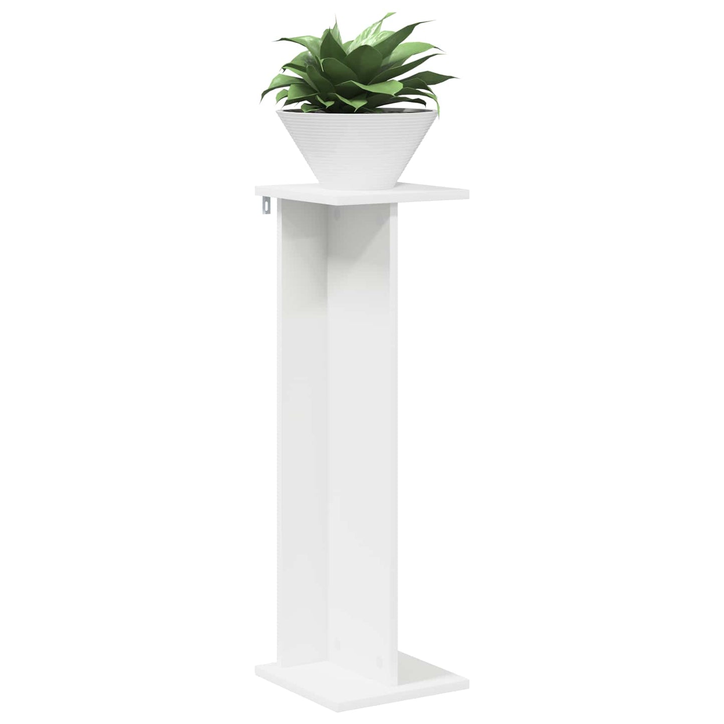 vidaXL Plant Stand 2 pcs White 25 x 25.5 x 80.5 cm Engineered Wood