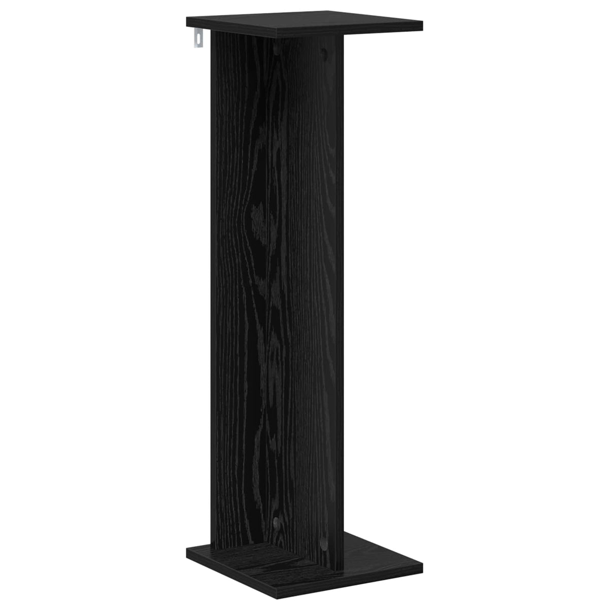 vidaXL Plant Stand 2 pcs Black Oak 25 x 25.5 x 80.5 cm Engineered Wood