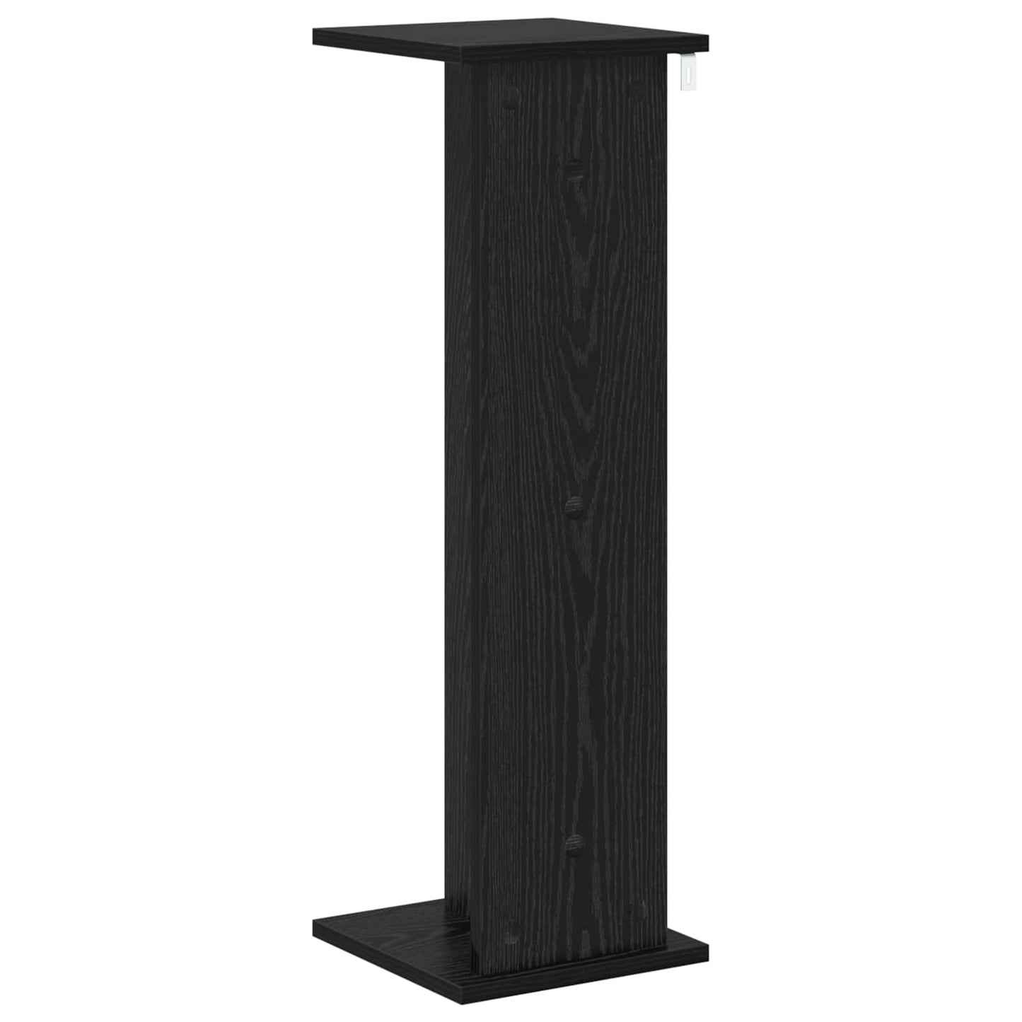 vidaXL Plant Stand 2 pcs Black Oak 25 x 25.5 x 80.5 cm Engineered Wood