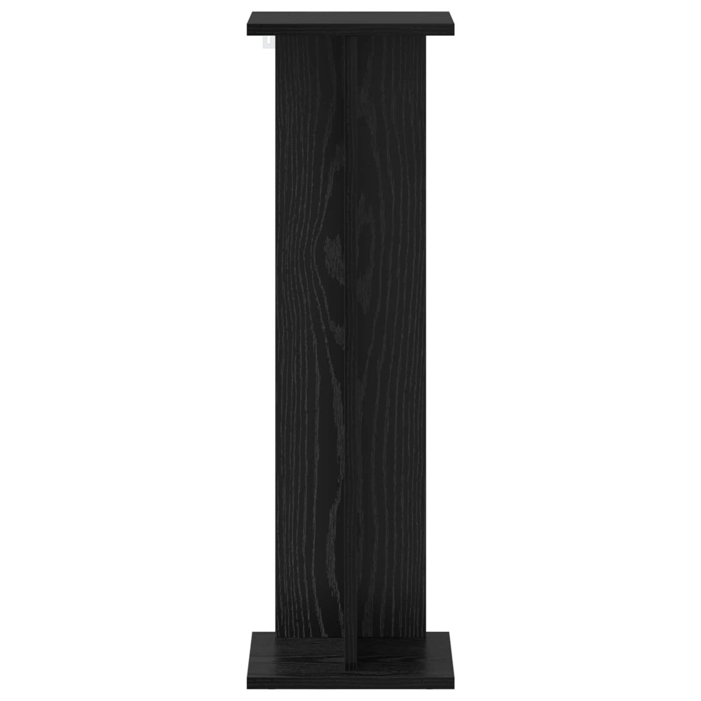 vidaXL Plant Stand 2 pcs Black Oak 25 x 25.5 x 80.5 cm Engineered Wood