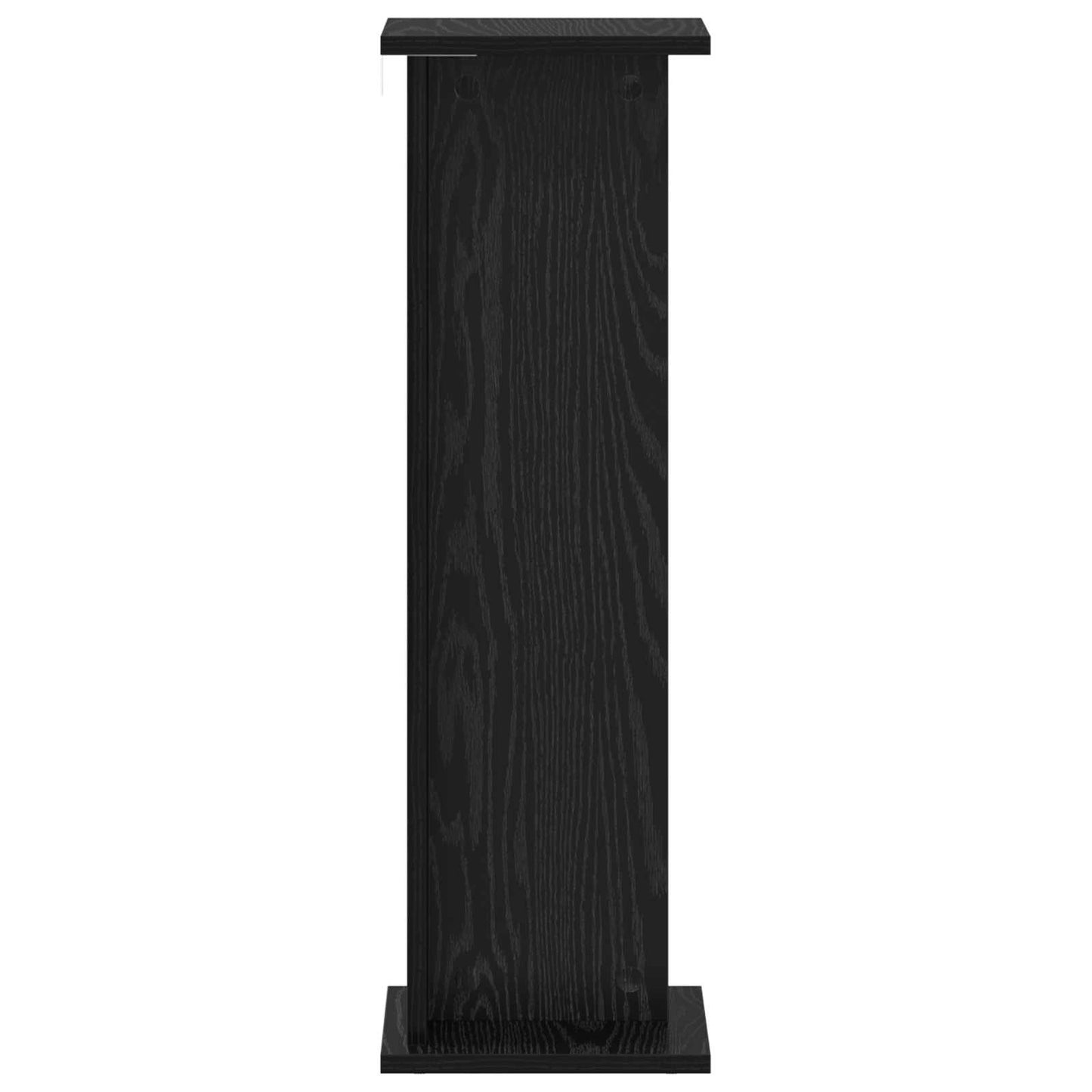 vidaXL Plant Stand 2 pcs Black Oak 25 x 25.5 x 80.5 cm Engineered Wood