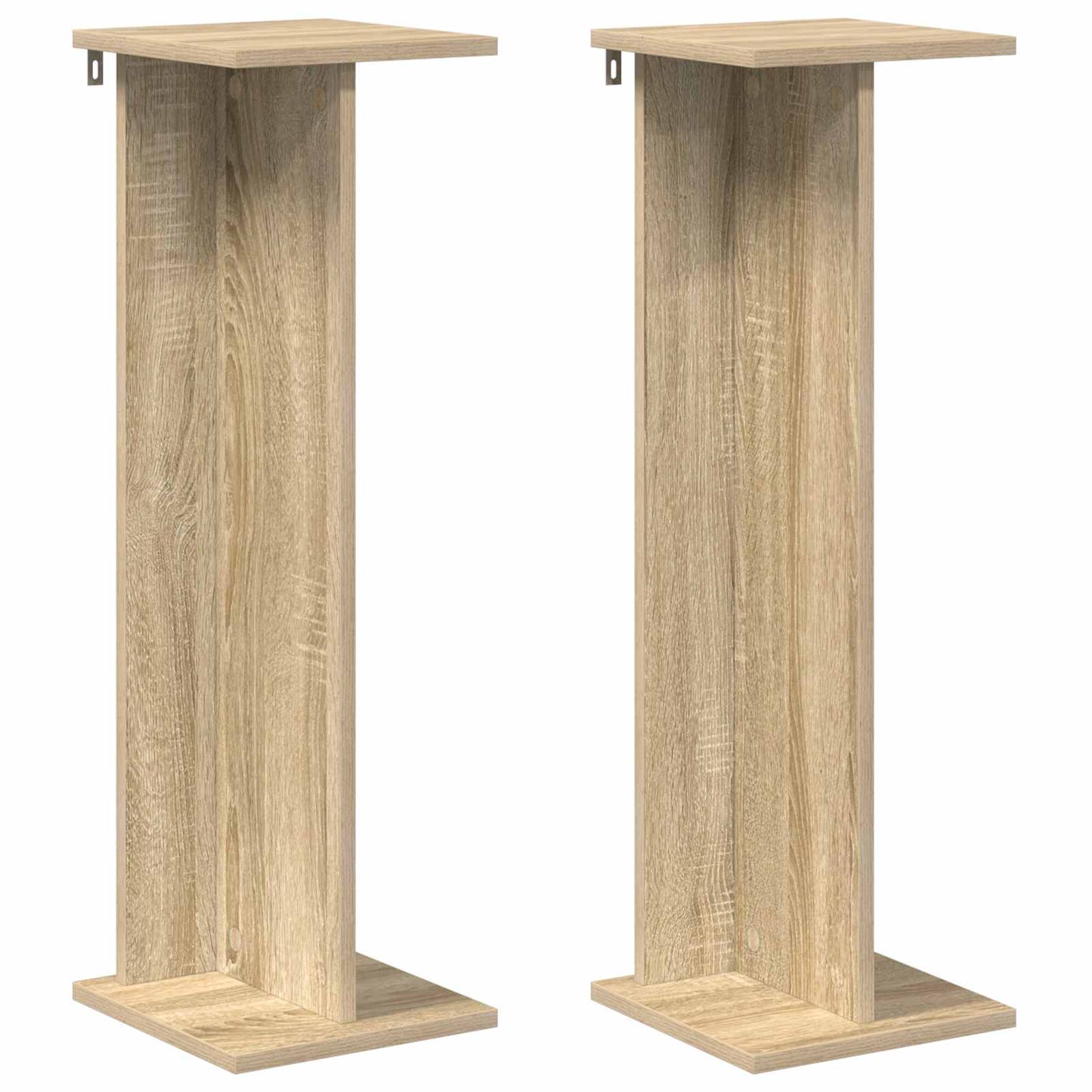 vidaXL Plant Stand 2 pcs Sonoma Oak 25 x 25.5 x 80.5 cm