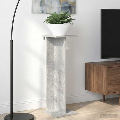 vidaXL Plant Stand 2 pcs Concrete Grey 25 x 25.5 x 80.5 cm