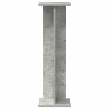 vidaXL Plant Stand 2 pcs Concrete Grey 25 x 25.5 x 80.5 cm