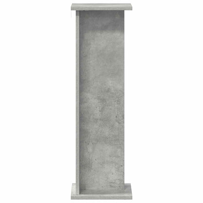 vidaXL Plant Stand 2 pcs Concrete Grey 25 x 25.5 x 80.5 cm