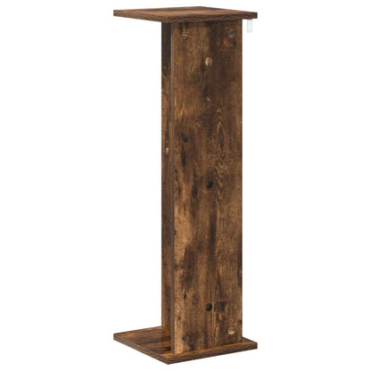 vidaXL Plant Stand 2 pcs Smoked Oak 25 x 25.5 x 80.5 cm
