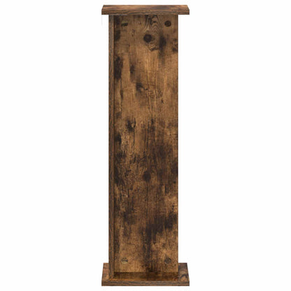 vidaXL Plant Stand 2 pcs Smoked Oak 25 x 25.5 x 80.5 cm