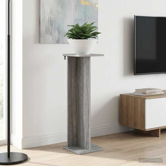 vidaXL Plant Stand 2 pcs Grey Sonoma 25 x 25.5 x 80.5 cm