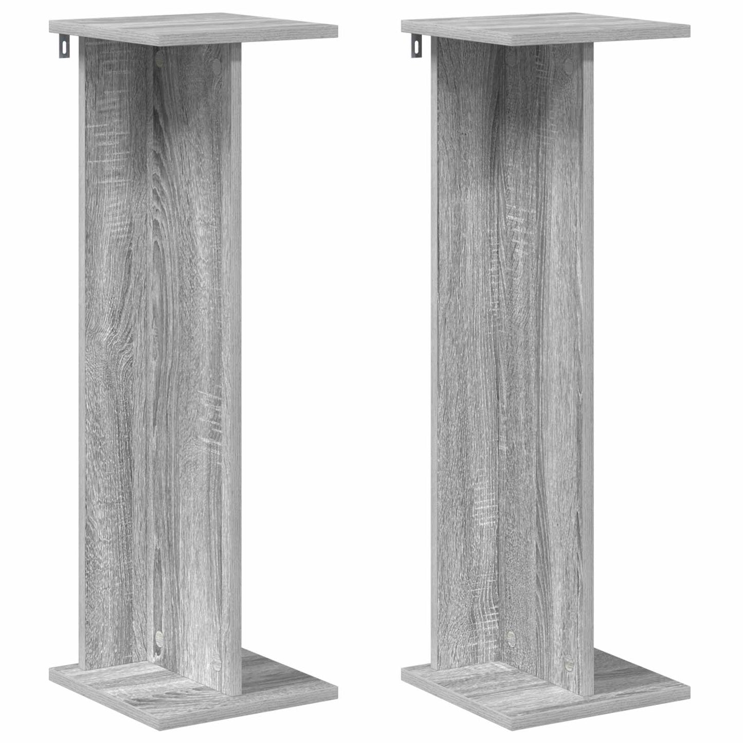 vidaXL Plant Stand 2 pcs Grey Sonoma 25 x 25.5 x 80.5 cm