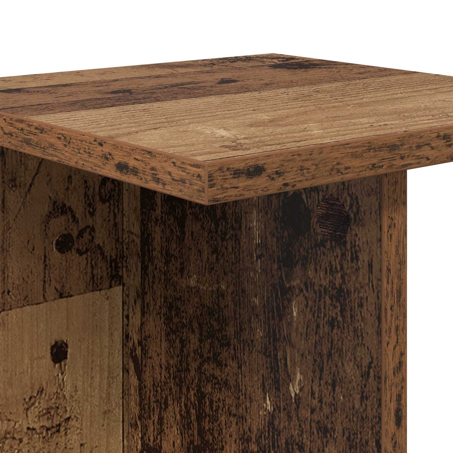 vidaXL Plant Stand Old Wood 25 x 25.5 x 80.5 cm Engineered Wood