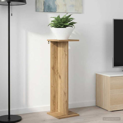 vidaXL Plant Stand Artisan Oak 25 x 25.5 x 80.5 cm Engineered Wood