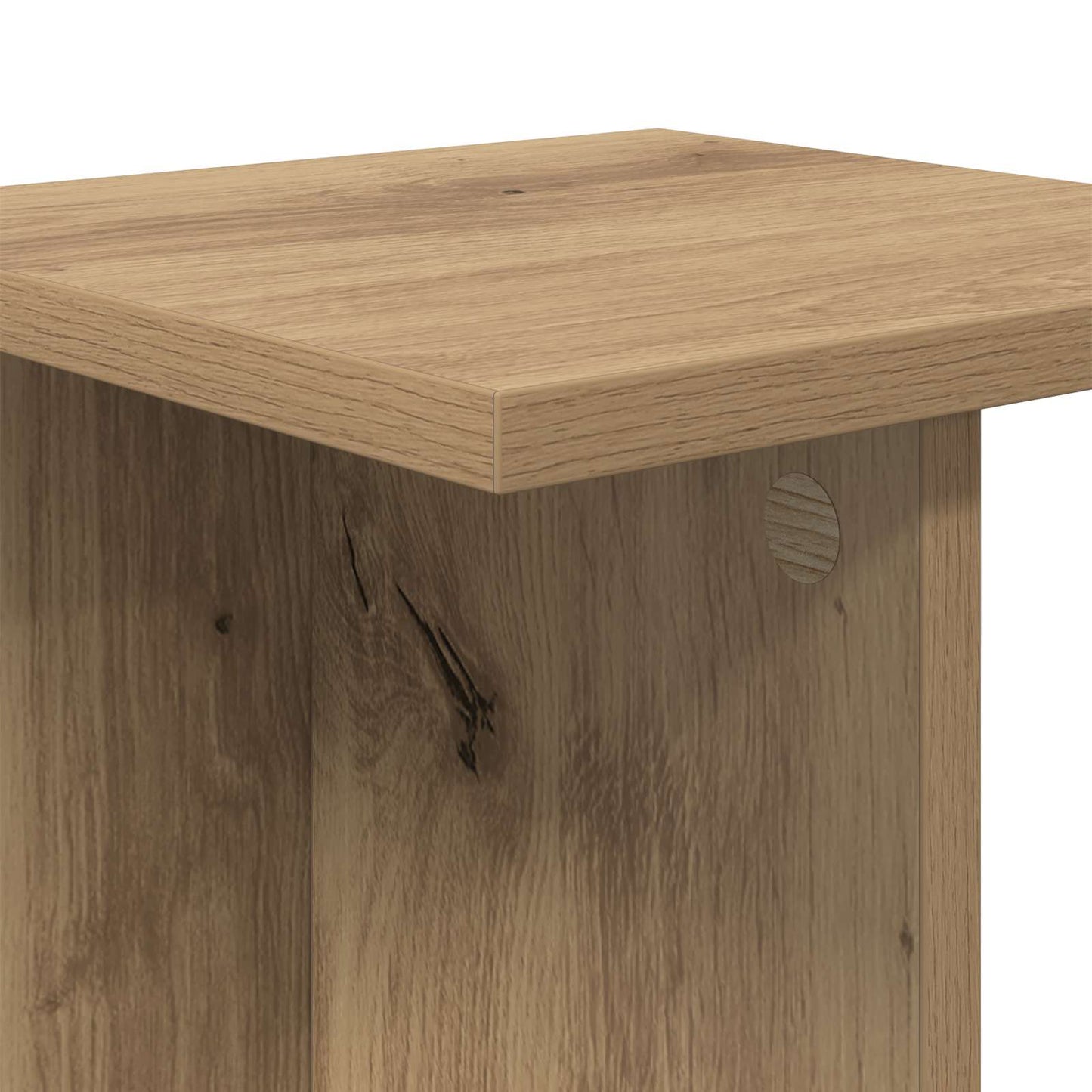 vidaXL Plant Stand 2 pcs Artisan Oak 25 x 25.5 x 80.5 cm