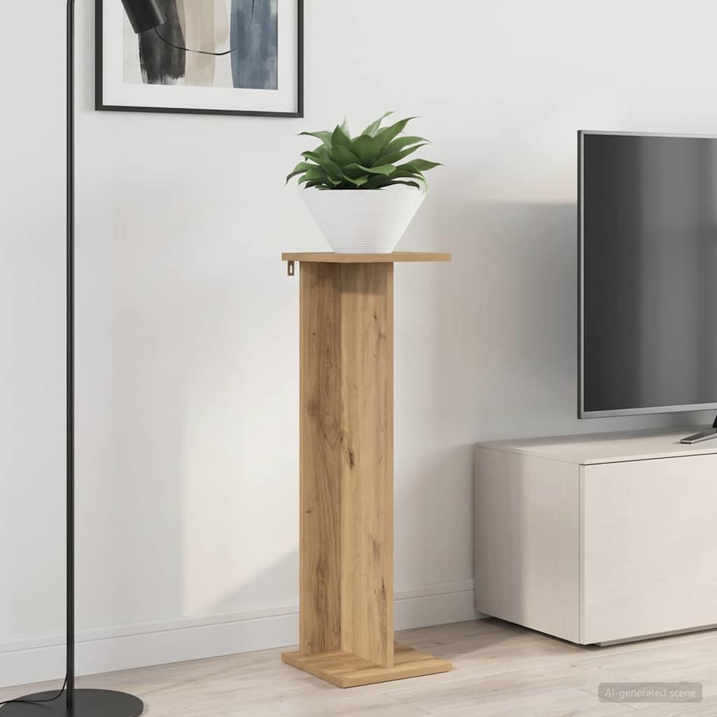 vidaXL Plant Stand 2 pcs Artisan Oak 25 x 25.5 x 80.5 cm