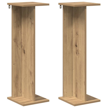 vidaXL Plant Stand 2 pcs Artisan Oak 25 x 25.5 x 80.5 cm