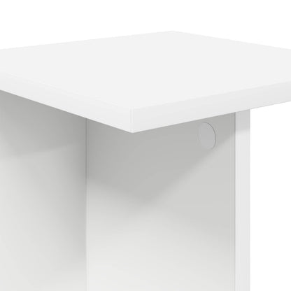 vidaXL Plant Stand 2 pcs White 25 x 25.5 x 60.5 cm Engineered Wood