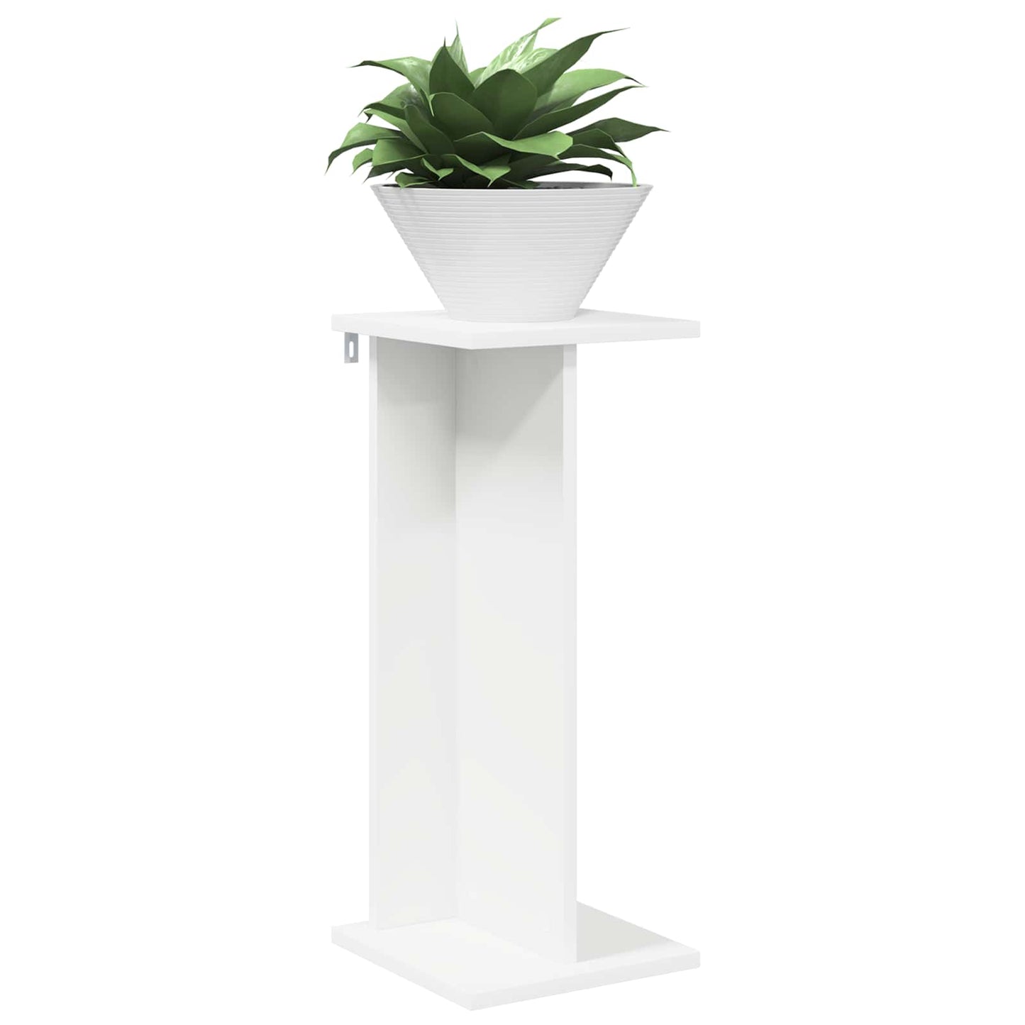 vidaXL Plant Stand 2 pcs White 25 x 25.5 x 60.5 cm Engineered Wood