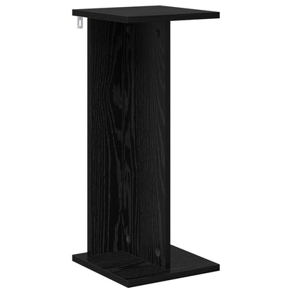 vidaXL Plant Stand 2 pcs Black Oak 25 x 25.5 x 60.5 cm Engineered Wood