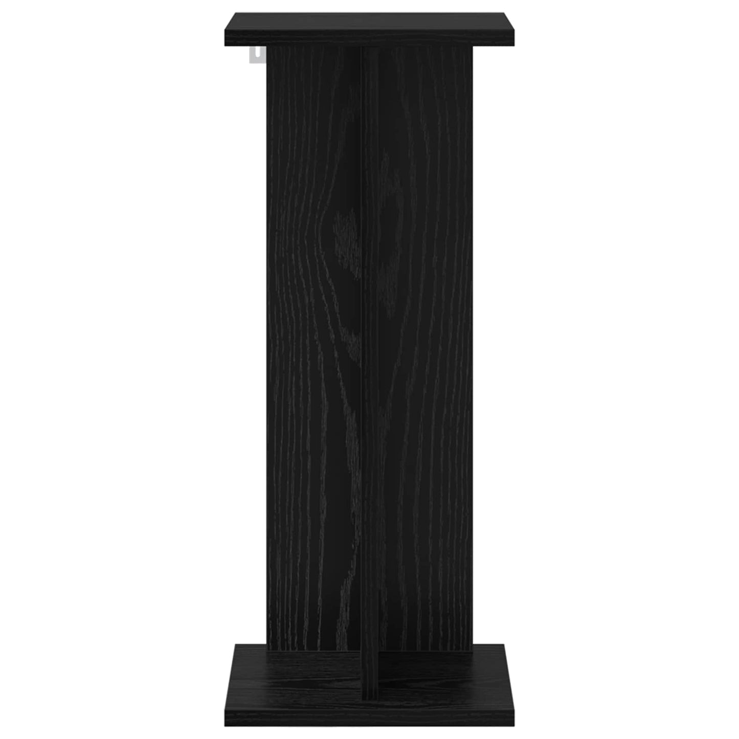 vidaXL Plant Stand 2 pcs Black Oak 25 x 25.5 x 60.5 cm Engineered Wood