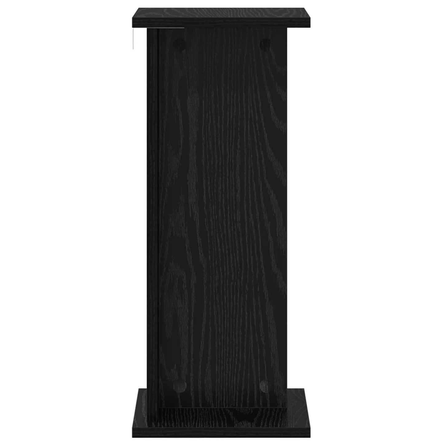 vidaXL Plant Stand 2 pcs Black Oak 25 x 25.5 x 60.5 cm Engineered Wood
