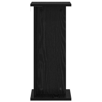 vidaXL Plant Stand 2 pcs Black Oak 25 x 25.5 x 60.5 cm Engineered Wood