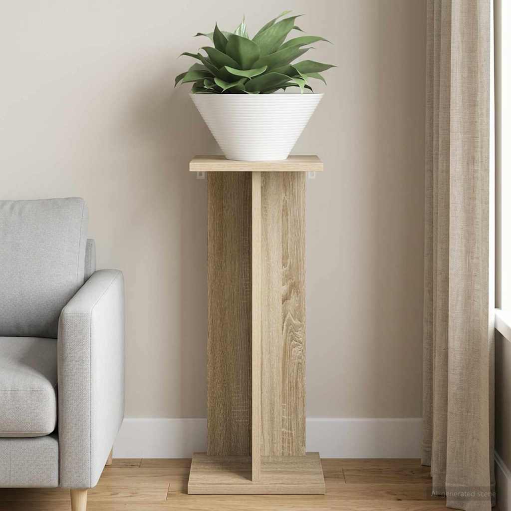 vidaXL Plant Stand Sonoma Oak 25 x 25.5 x 60.5 cm Engineered Wood