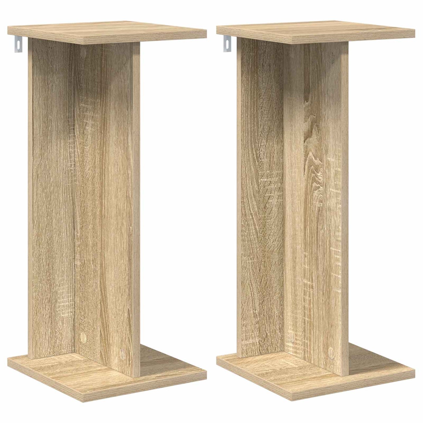 vidaXL Plant Stand 2 pcs Sonoma Oak 25 x 25.5 x 60.5 cm