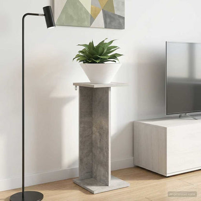 vidaXL Plant Stand Concrete Grey 25 x 25.5 x 60.5 cm Engineered Wood