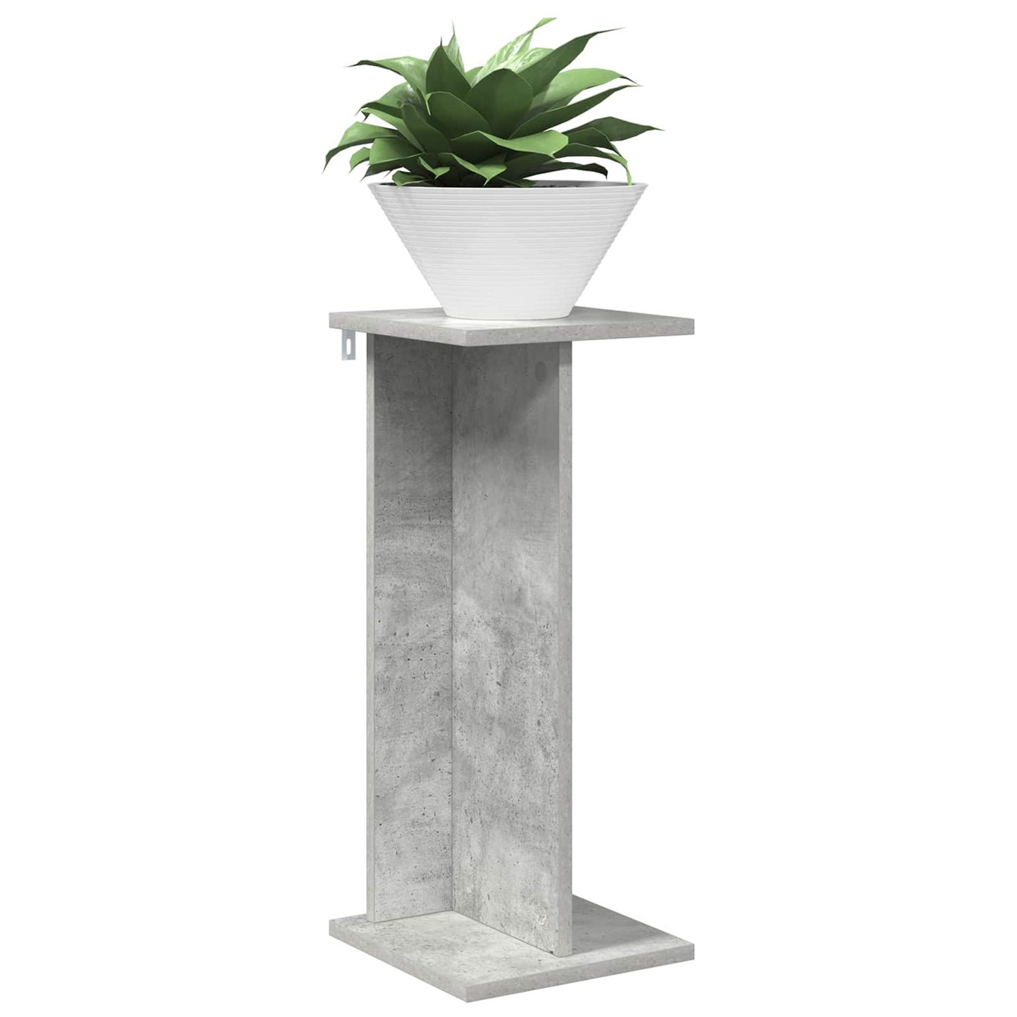 vidaXL Plant Stand Concrete Grey 25 x 25.5 x 60.5 cm Engineered Wood